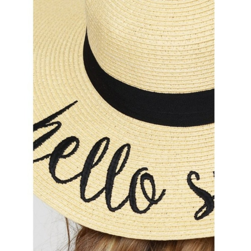 NWT “Hello Sunshine” wide brim hat - Picture 4 of 4